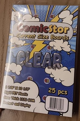 ComicStor Clear Comic Book Backing Boards   Current 25 Pack