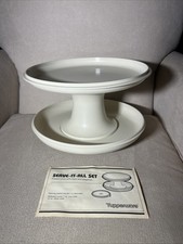 Tupperware Serve It All Pedestal Plate Cake Cupcake  Pie Stand