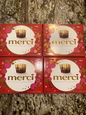 Merci  Christmas European Milk & Dark Chocolates - 8.8oz (pack Of 4)