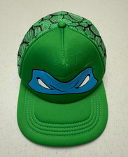 Teenage Mutant Ninja Turtles Trucker Hat Snapback -Leonardo - Nickelodeon -YOUTH