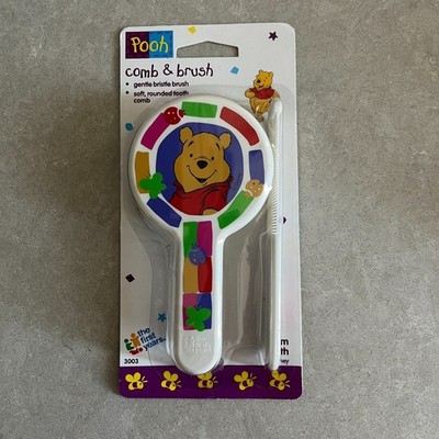 Vintage 1995 Disney The First Years Winnie the Pooh Baby Comb & Brush Set New