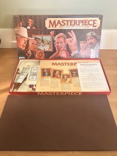 Vintage Masterpiece Classic Art Auction Game 1996 Parker Bros. COMPLETE