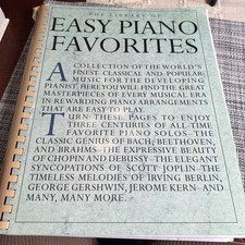 Library of Easy Piano Favorites by Hal Leonard Corp. Staff 1997, Spiral