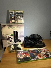 Xbox 360 E Black Console 250GB, With Original Box - Games & Controller *Working*