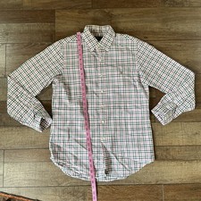 Ralph Lauren Men's Size S Plaid Check Button Down Shirt Cotton Multi Color 1594