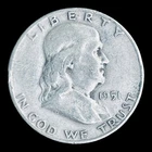 1951-S Franklin Silver Half Dollar