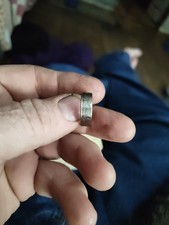 Genuine Handcrafted 2021 United States Quarter Coin Ring, Size 8.5 , Wide Band.