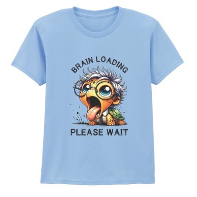 Brain Loading Please Wait Jungen Mädchen Kinder T-Shirt Schildkröte Geburtstag Geschenk für Kinder