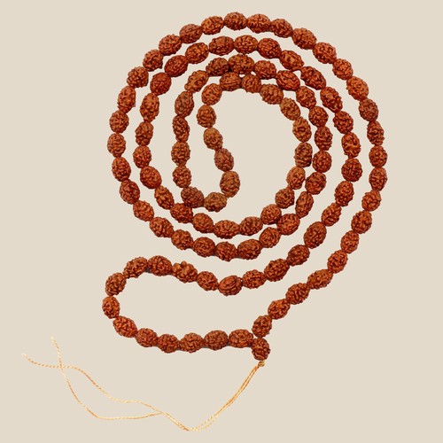 Catena di preghiera catena Mala perline Rudraksha semplice colline catena di med - Picture 11 of 21