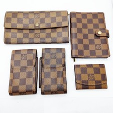 Louis Vuitton Long Wallet Diary Cover and others 5 set Brown Damier 4609700