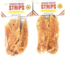 2 X Trader Joe’s Chicken Breast Strips Dog Treats 4 oz ea