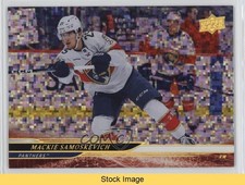 2024 Upper Deck Series 1 Speckled Rainbow Foil Mackie Samoskevich #85 READ 3d2