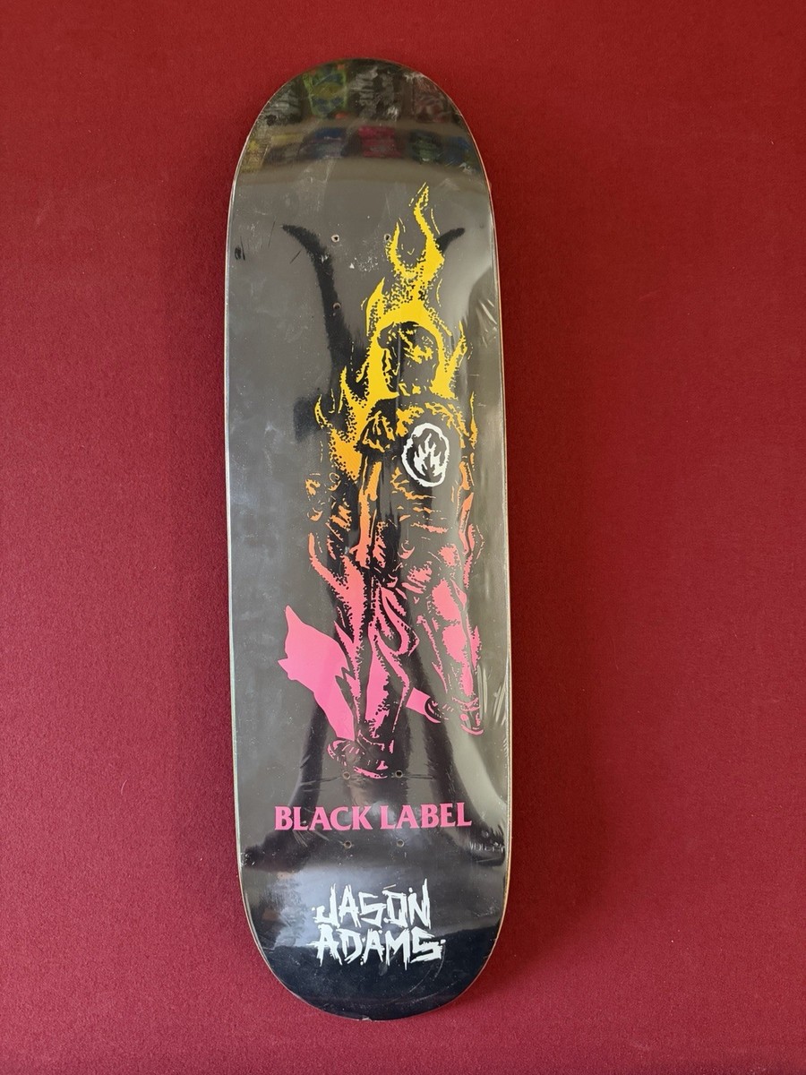Black Label Jason Adams Skateboard Deck Brand New NOS Rare Old