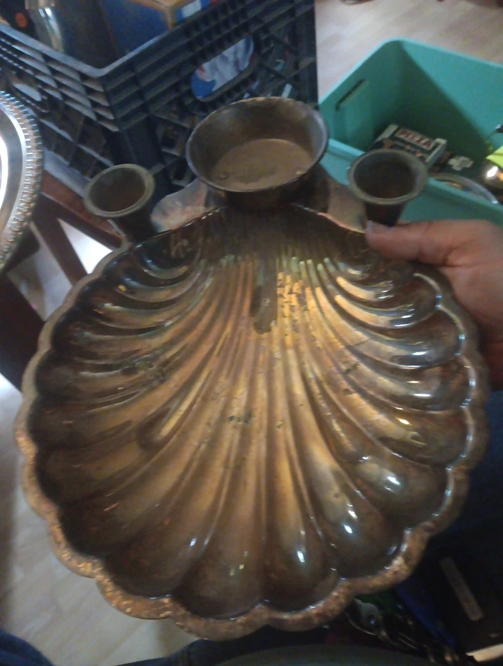 W & S Blackinton Co 银壳夹脚垫服务托盘 — 第 4/4 张图片