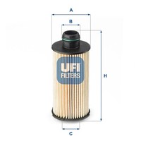 UFI ÖLfilter 25.160.00 Filtereinsatz FüR Alfa Giulia Stelvio 949 AXC1A AXD1A