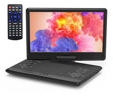 DR. J Professional P2 14 Inch Portable DVD Player with Swivel Screen and Remote