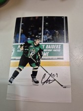 Cole Fonstad Raiders WHL Photo 4x6 Signed Autograph Auto Junior Signature #1 Rc