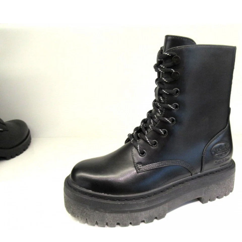 Dockers by Gerli Damen Schnürstiefel in Schwarz