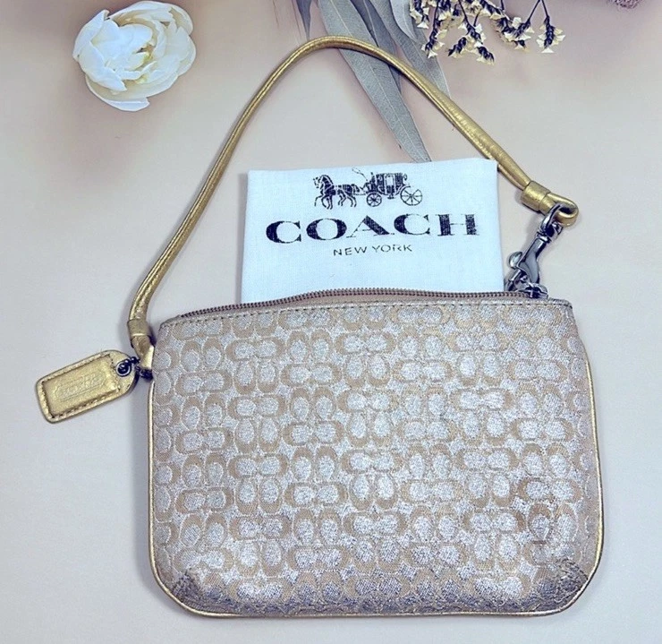 Coach Wristlet Gold Wallets for Women for sale | eBay