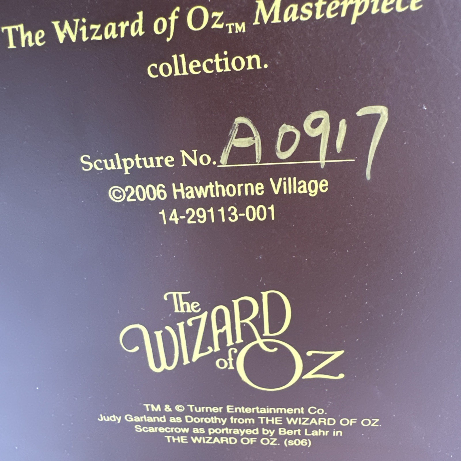 Hawthorne Village Dept. 56 "THE WIZARD OF OZ" Masterpiece NIB Rare W/ Figs Rare