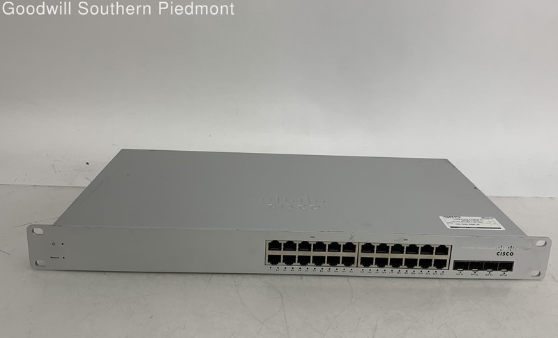 Cisco Meraki MS220-24 Cloud Managed 24-Port PoE Ethernet Switch - Tested