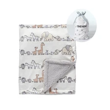 Minky Baby Blanket for Girls Boys Soft Plush Receiving Blanket 30x40"