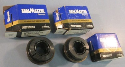 SealMaster ER-18T Ball Bearing Insert Gold Line 1-1/8'' Bore 2-1/2'' OD Lot of 3