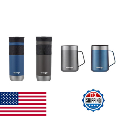 Contigo Byron 2-Pack Stainless Steel Travel Mug Bundle Streeterville Stainless