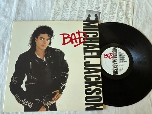 Michael Jackson – Bad LP w/ Insert & Inner (EX) [1st US Press] EPIC