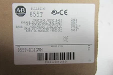 NEW ALLEN BRADLEY 855T-DL1GVM MOUNTING BASE  855TDL1GVM