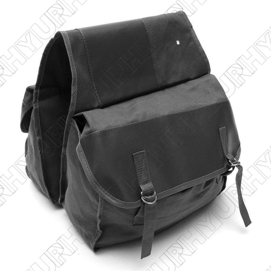 Black Motorcycle Bike Saddle Bags Rear Tail Storage Bag For Honda