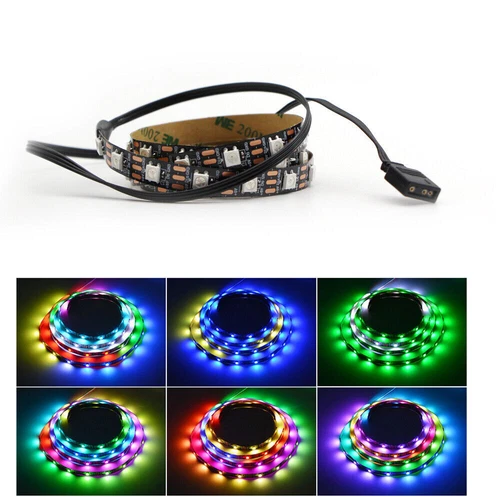 ARGB ws2812b DIY led Light Strip Symphony Modding PC Case M/B 3pin 5V RGB Header