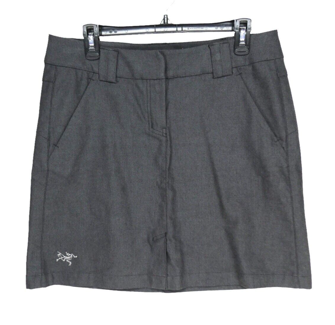 ARC'TERYX Minigonna corta da donna Arcteryx taglia 10 misto lana grigia gorpcore all'aperto