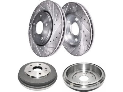 For 1997-2001 Honda CRV Brake Rotor and Drum Kit Detroit Axle 85333KD