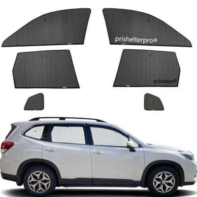 Fit For Subaru Forester 2024 Side Window Black Silver Camp Privacy Sunshade 6pcs