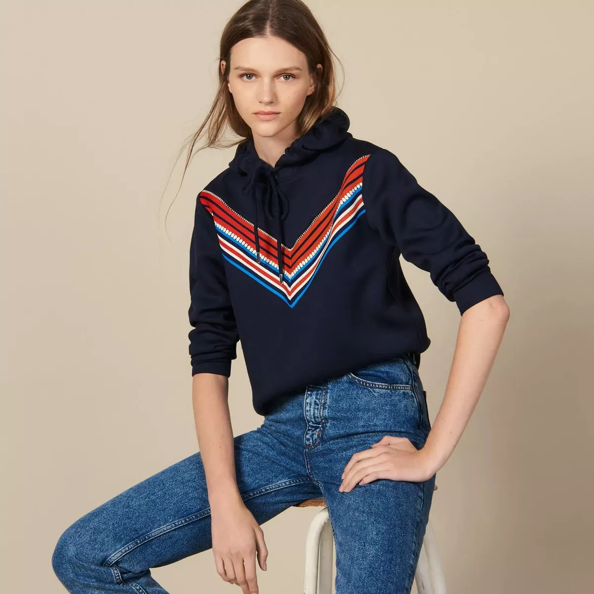 Sandro hooded sweatshirt sale