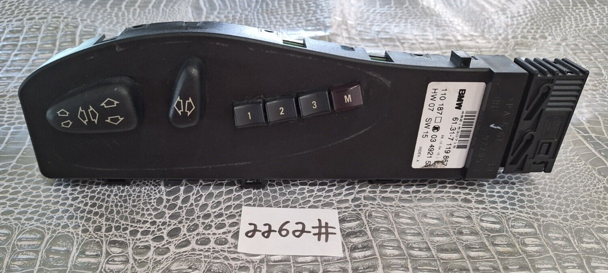 61.31-7 119 867✓00-06 BMW X5 E53 DRIVER LEFT SEAT ADJUSTMENT