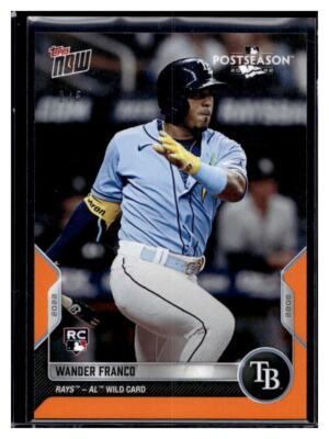 2022 Topps Now Postseason #PS-81 Wander Franco RC Orange Parallel Card #d /5