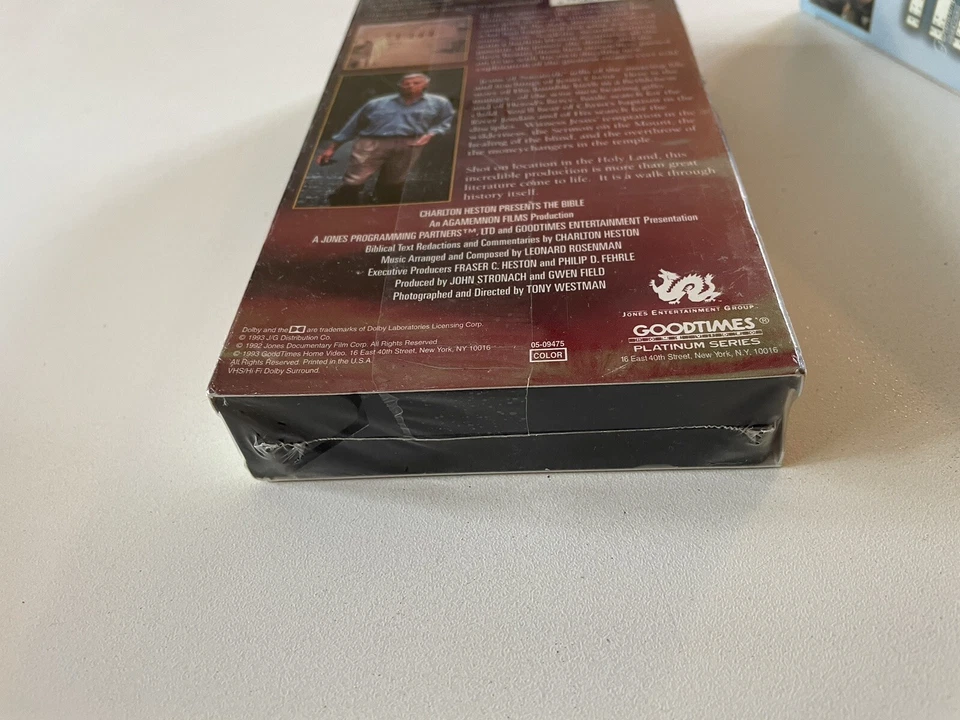 Charlton Heston Presents The Bible "Jesus of Nazareth" VHS New Sealed - Image 3 of 3