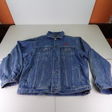 VTG Men's Large Port Authority USWest US West Embroidered Denim Jean Jacket