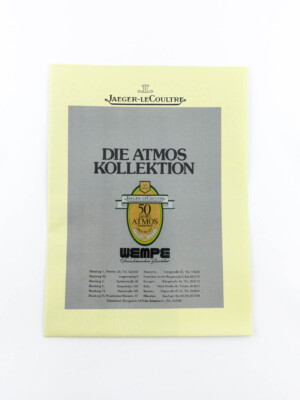 famous concessionaire Wempe made this poster ''50 years Atmos clocks'' 60s