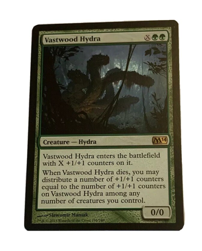 1x Vastwood Hydra NM Core M14 EDH Commander Tribal +1/+1 Counter Deck