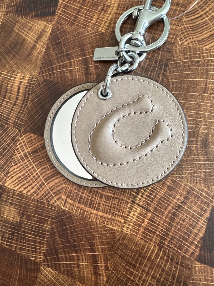 COACH Mirror Bag Charm with Signature Logo, Leather CS060 pick one