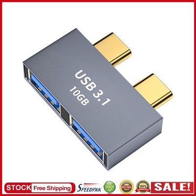 USB-C-HUB-Dockingstation für MacBook Thunderbolt 3 Dual-Typ-C-Adapter (B)