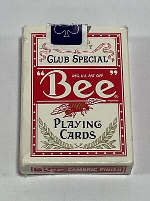 Bee Diamond Black Club Special Playing Cards EUC
