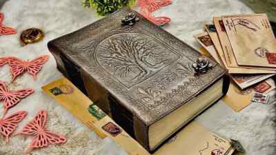 large Leather Journal, Tree Of Life, Journals For Women , Spell Book ...
