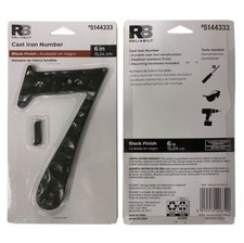 RELIABILT 6" Cast Iron Number 7~ Black Finish #5144333