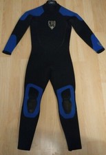Evo Full Body Wetsuit Black / Blue Youth Size Large Scuba Divers Underwater