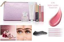 5 PC Estee Lauder Beautiful Magnolia Travel Set New in Pouch