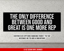 Motivational Home Gym Decor - Large Quote Wall Art